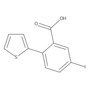 5-Iodo-2-(thiophene-2-yl)-benzoic acid Structure