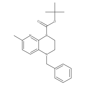Tert-butyl 1-benzyl-6-methyl-2,3-dihydropyrido[2,3-b]pyrazine-4-carboxylate Structure