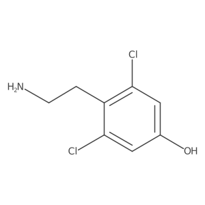 4-(2-Aminoethyl)-3,5-dichlorophenol Structure