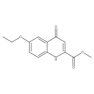 Methyl 6-ethoxy-4-oxo-1,4-dihydroquinoline-2-carboxylate结构式