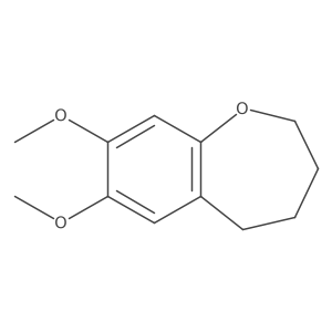 7,8-Dimethoxy-2,3,4,5-tetrahydro-1-benzoxepine Structure