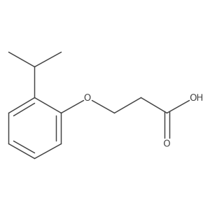 3-[2-(Propan-2-yl)phenoxy]propanoic acid结构式
