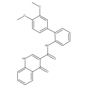 N-[2-(3,4-dimethoxyphenyl)phenyl]-4-oxo-1H-quinoline-3-carboxamide Structure