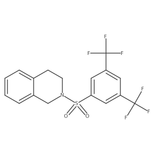 2-{[3,5-Bis(trifluoromethyl)phenyl]sulfonyl}-1,2,3,4-tetrahydroisoquinoline结构式
