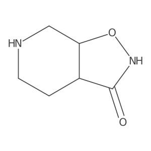 3a,4,5,6,7,7a-Hexahydro-[1,2]oxazolo[5,4-c]pyridin-3-one结构式