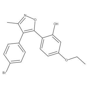 2-[4-(4-Bromophenyl)-3-methyl-1,2-oxazol-5-yl]-5-ethoxyphenol结构式