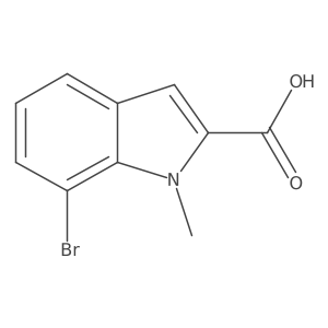 7-bromo-1-methyl-1H-indole-2-carboxylic acid Structure