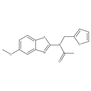 N-(furan-2-ylmethyl)-N-(5-methoxybenzo[d]thiazol-2-yl)acetamide Structure