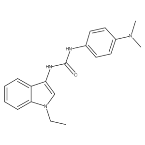 1-(4-(dimethylamino)phenyl)-3-(1-ethyl-1H-indol-3-yl)urea Structure