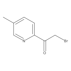 2-Bromo-1-(5-methyl-2-pyridyl)ethanone Structure