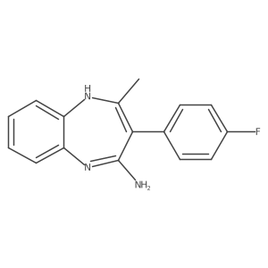 3-(4-fluorophenyl)-4-methyl-1H-1,5-benzodiazepin-2-amine Structure