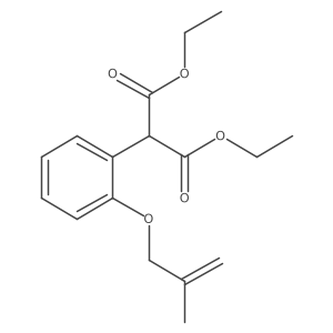 1,3-Diethyl 2-[2-[(2-methyl-2-propen-1-yl)oxy]phenyl]propanedioate Structure