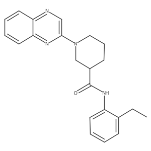 N-(2-ethylphenyl)-1-(quinoxalin-2-yl)piperidine-3-carboxamide结构式