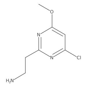 2-(4-Chloro-6-methoxypyrimidin-2-YL)ethan-1-amine结构式