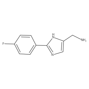(2-(4-Fluorophenyl)-1H-imidazol-5-YL)methanamine结构式