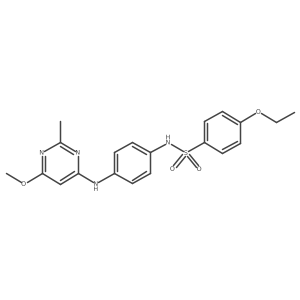 4-ethoxy-N-(4-((6-methoxy-2-methylpyrimidin-4-yl)amino)phenyl)benzenesulfonamide结构式