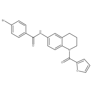 4-bromo-N-(1-(furan-2-carbonyl)-1,2,3,4-tetrahydroquinolin-6-yl)benzamide Structure