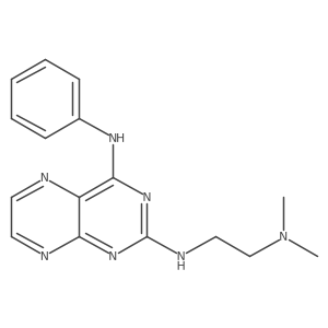 N2-(2-(dimethylamino)ethyl)-N4-phenylpteridine-2,4-diamine Structure