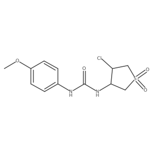 1-(4-Chloro-1,1-dioxidotetrahydrothiophen-3-yl)-3-(4-methoxyphenyl)urea Structure