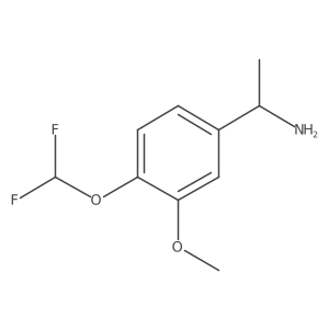 1-(4-Difluoromethoxy-3-methoxyphenyl)ethylamine结构式
