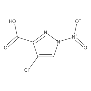 4-Chloro-1-nitro-1H-pyrazole-3-carboxylic acid Structure