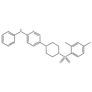 6-(4-((2,4-dimethylphenyl)sulfonyl)piperazin-1-yl)-N-(pyridin-3-yl)pyridazin-3-amine Structure