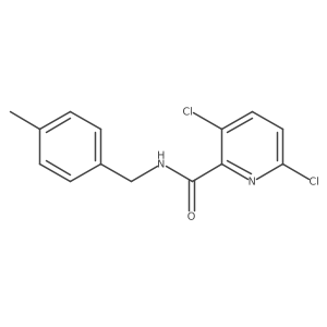 3,6-dichloro-N-[(4-methylphenyl)methyl]pyridine-2-carboxamide Structure