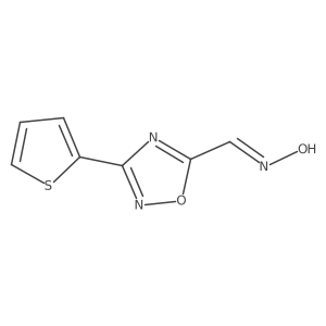 1,2,4-Oxadiazol-5-aldoxime,3-(2-thienyl) Structure