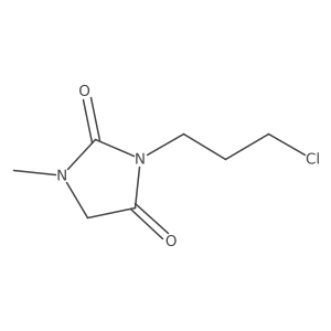 3-(3-Chloropropyl)-1-methylimidazolidine-2,4-dione结构式