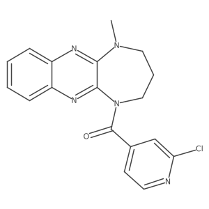 2-chloro-4-{5-methyl-1H,2H,3H,4H,5H-[1,4]diazepino[2,3-b]quinoxaline-1-carbonyl}pyridine Structure