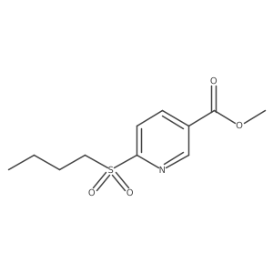 Methyl 6-butylsulfonylpyridine-3-carboxylate结构式