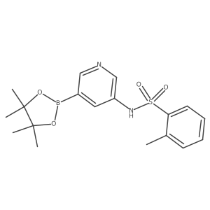 2-methyl-N-[5-(4,4,5,5-tetramethyl-1,3,2-dioxaborolan-2-yl)pyridin-3-yl]benzenesulfonamide Structure
