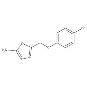 Nc1nnc(COc2ccc(Br)cc2)o1结构式