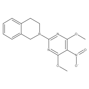 2-(4,6-Dimethoxy-5-nitropyrimidin-2-yl)-1,2,3,4-tetrahydroisoquinoline Structure