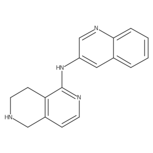 5,6,7,8-Tetrahydro-N-3-quinolinyl-2,6-naphthyridin-1-amine Structure
