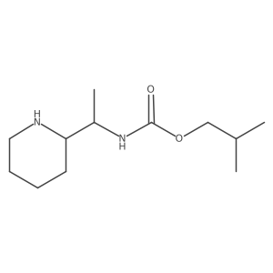 2-methylpropyl N-[1-(piperidin-2-yl)ethyl]carbamate结构式