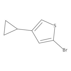2-Bromo-4-(cyclopropyl)thiophene Structure