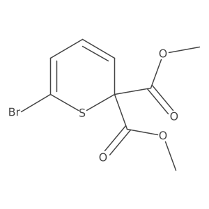 2,2-Dimethyl 6-bromo-2H-thiopyran-2,2-dicarboxylate Structure