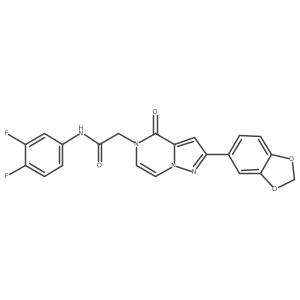 2-[2-(1,3-benzodioxol-5-yl)-4-oxopyrazolo[1,5-a]pyrazin-5(4H)-yl]-N-(3,4-difluorophenyl)acetamide Structure