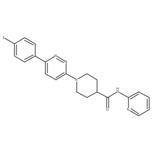 O=C(Nc1ccccn1)C1CCN(c2ccc(-c3ccc(F)cc3)nn2)CC1结构式