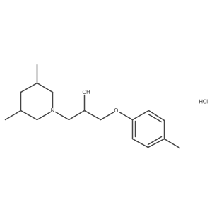 1-(3,5-Dimethylpiperidin-1-yl)-3-(p-tolyloxy)propan-2-ol hydrochloride Structure