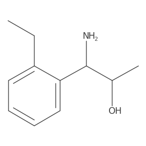 (1R,2R)-1-Amino-1-(2-ethylphenyl)propan-2-OL结构式