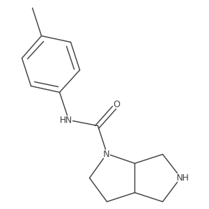 cis-N-(p-tolyl)Hexahydropyrrolo[3,4-b]pyrrole-1(2H)-carboxamide Structure