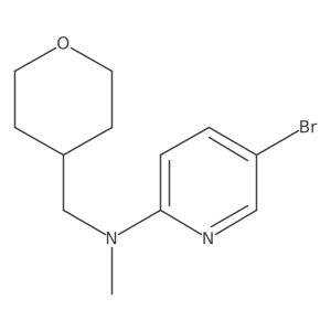5-Bromo-N-methyl-N-(tetrahydro-2H-pyran-4-ylmethyl)-2-pyridinamine Structure