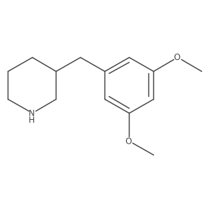 3-(3,5-Dimethoxybenzyl)piperidine Structure
