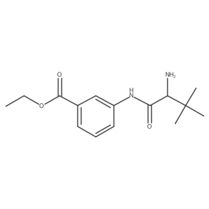 ethyl 3-[[(2S)-2-amino-3,3-dimethylbutanoyl]amino]benzoate结构式