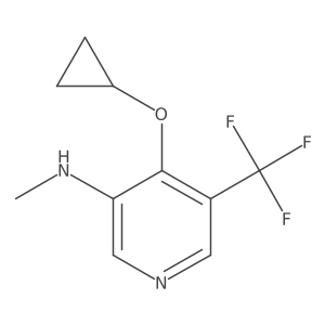 4-Cyclopropoxy-N-methyl-5-(trifluoromethyl)pyridin-3-amine Structure