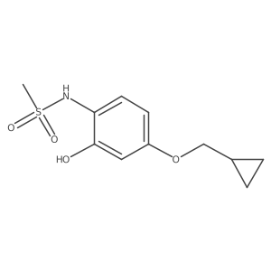 N-(4-(Cyclopropylmethoxy)-2-hydroxyphenyl)methanesulfonamide结构式