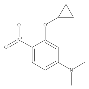 3-Cyclopropoxy-N,N-dimethyl-4-nitroaniline Structure