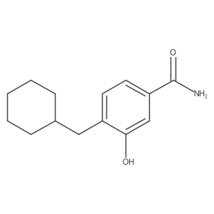 4-(Cyclohexylmethyl)-3-hydroxybenzamide结构式